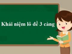 Khái niệm về lô đề 3 càng